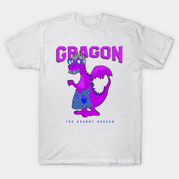 Gragon the Granny Dragon T-Shirt by CBV